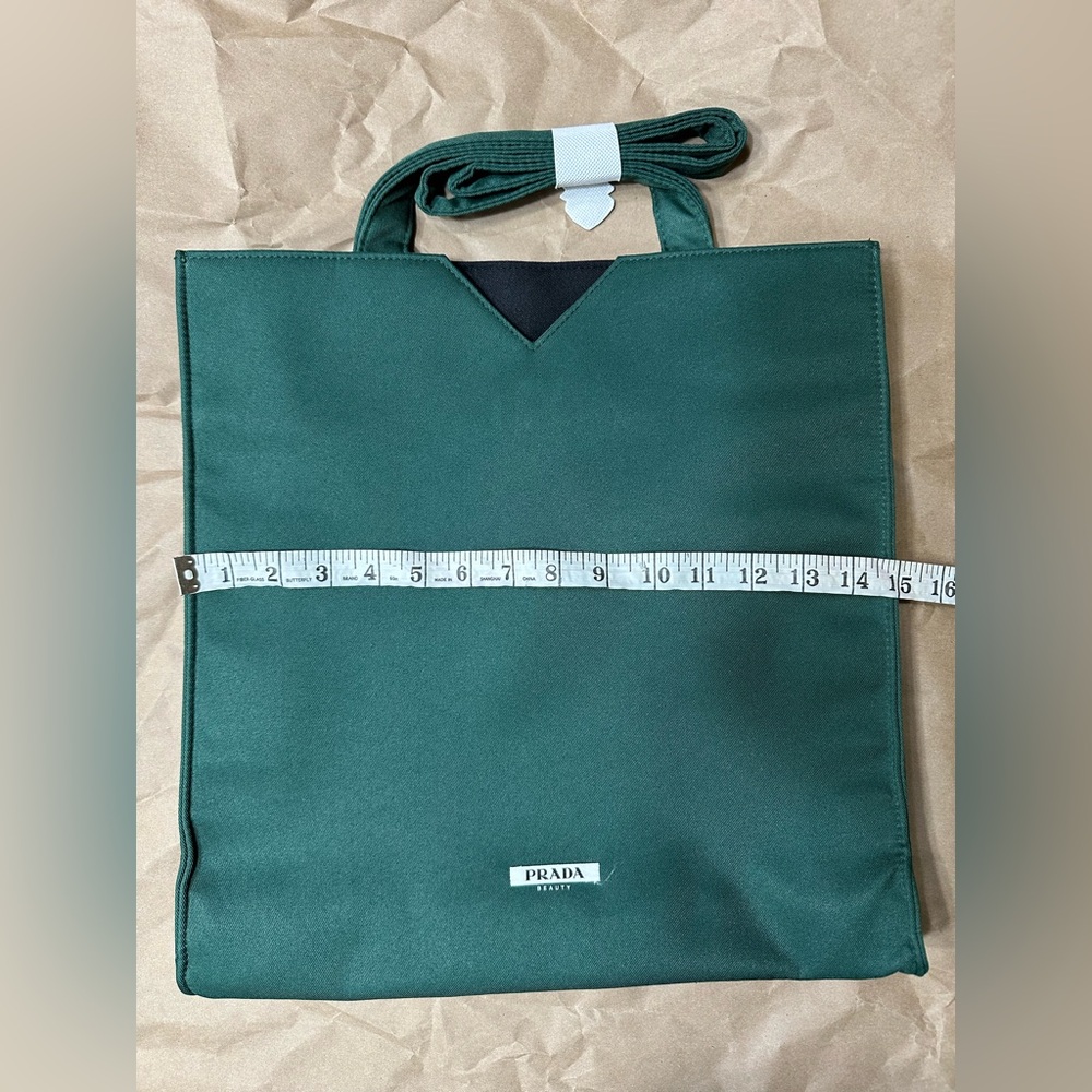 Prada PARADIGME Fragrance Green Unisex Tote NEW! Special Gift! Limited Edition - Picture 1 of 6